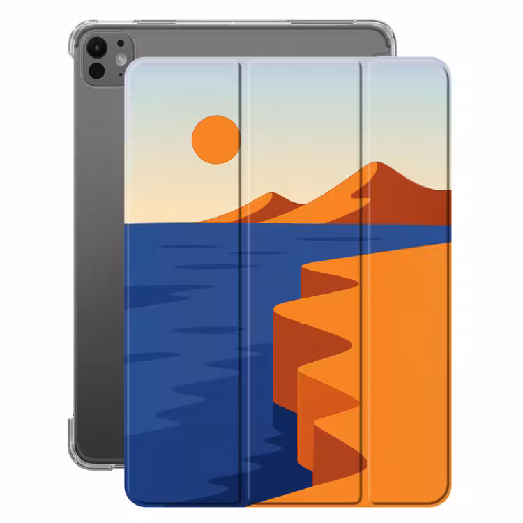 iPad-Hülle - Landschaft - Berge - Sonne - Meer — 1