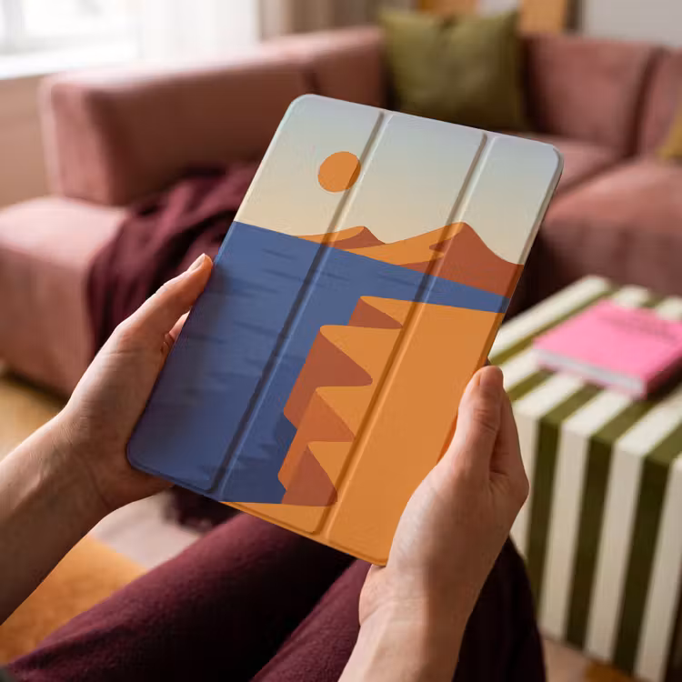 iPad-Hülle - Landschaft - Berge - Sonne - Meer — 4
