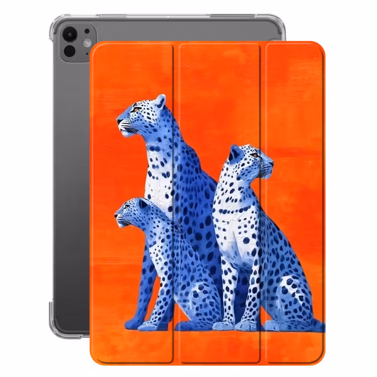 iPad-Hülle - Leoparden - Punkte - Orange — 1