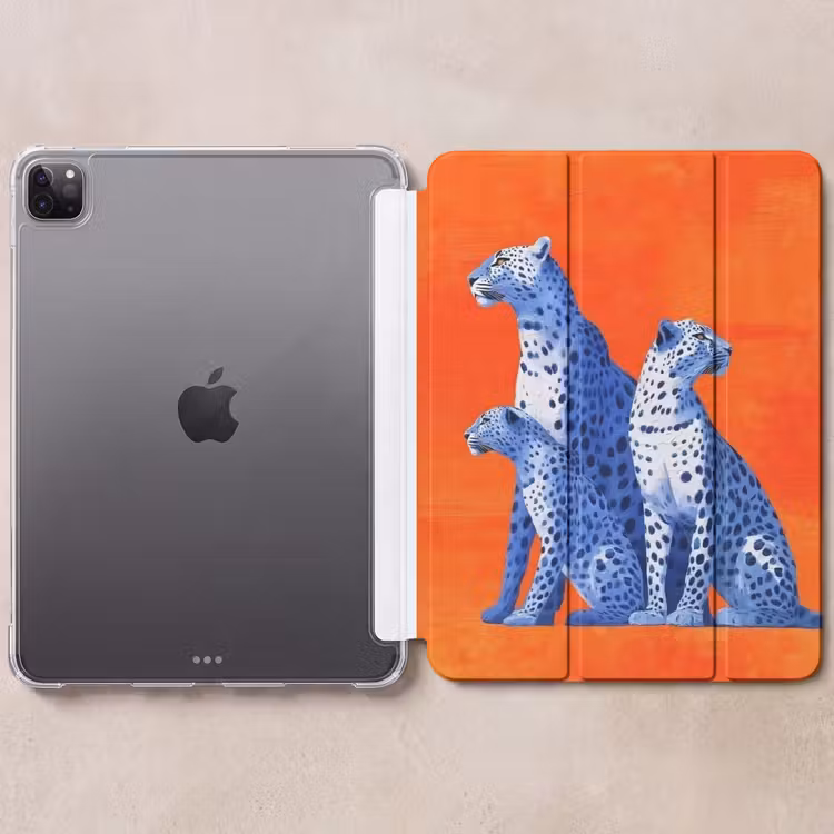 iPad-Hülle - Leoparden - Punkte - Orange — 6