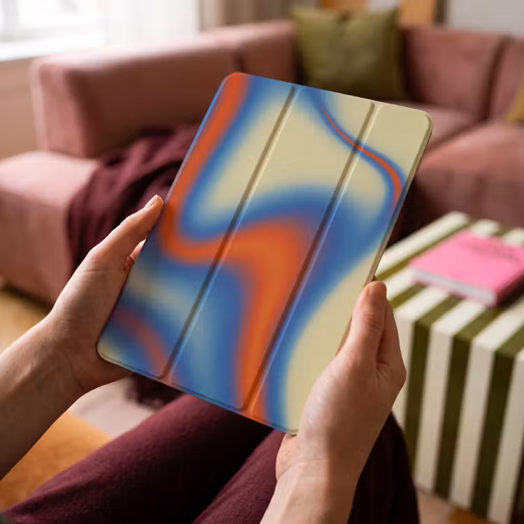 iPad-Hülle - Wellen - Bunt - Abstrakt — 4
