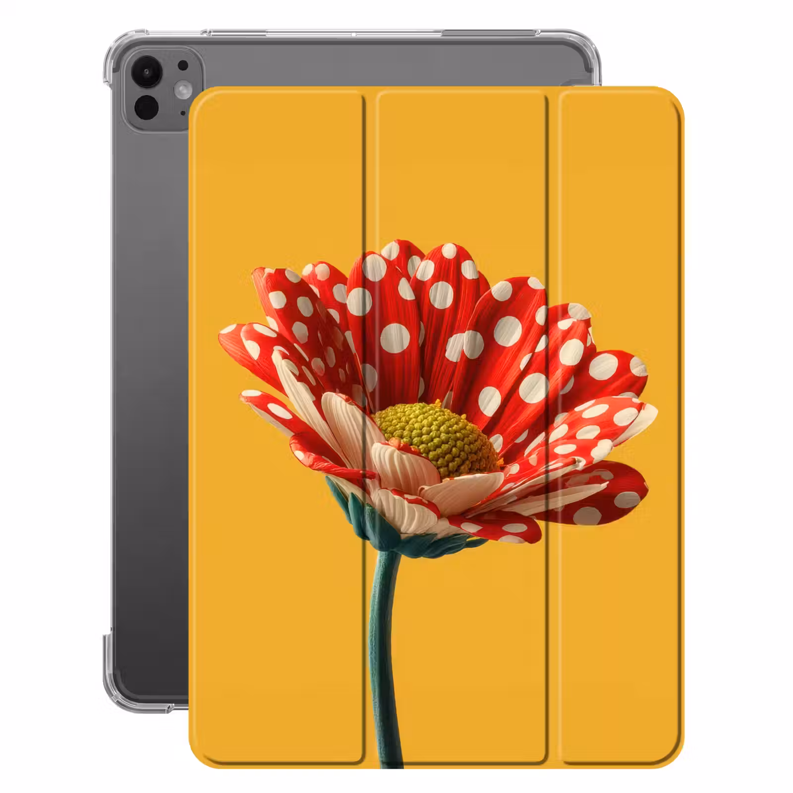 iPad-Hülle - Blume - Rot - Tupfen — 1