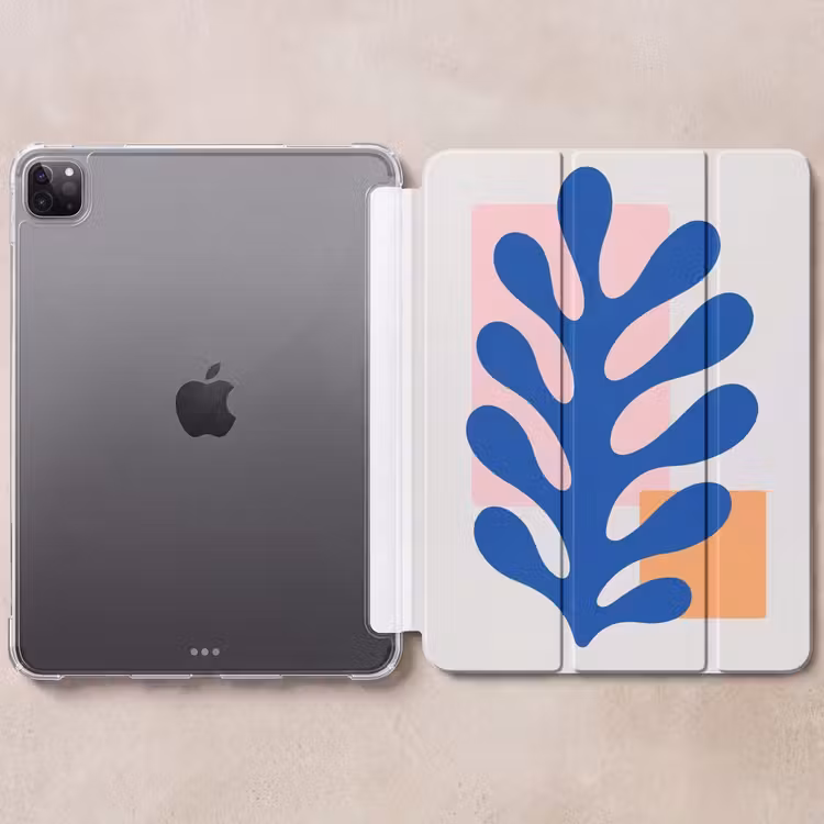 iPad-Hülle - Abstrakt - Blatt - Blau - Rechtecke — 6