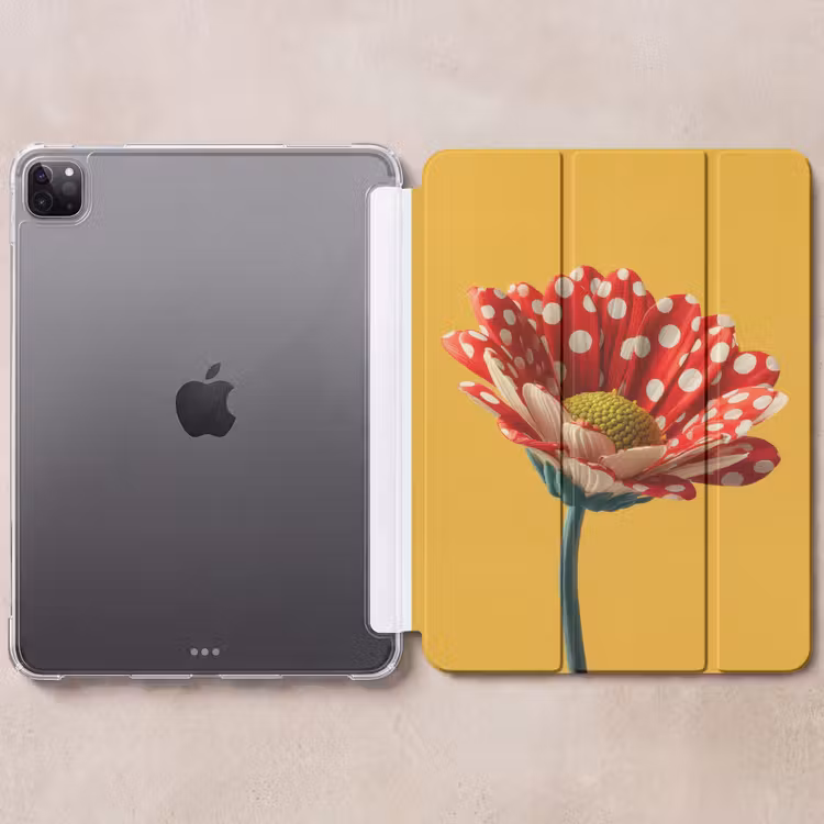 iPad-Hülle - Blume - Rot - Tupfen — 6