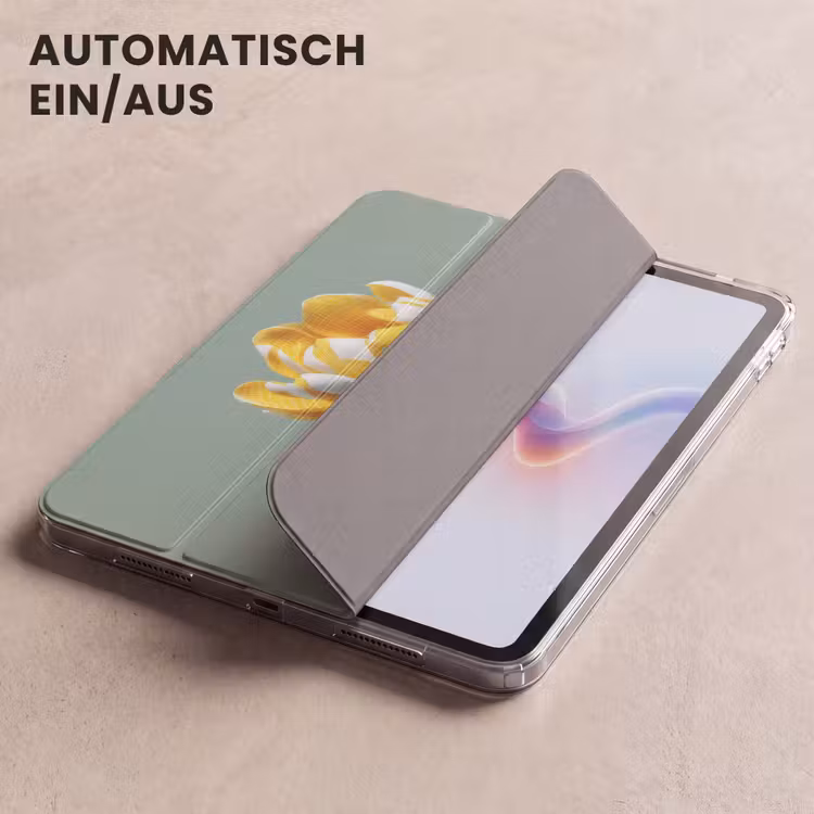 iPad-Hülle - Blumen - Gelb - Blätter - Struktur — 5