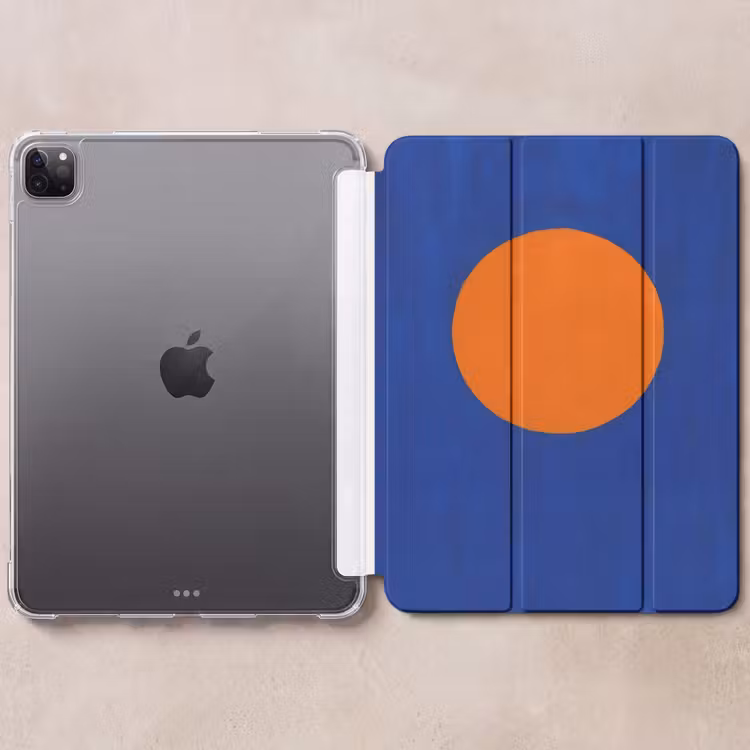 iPad-Hülle - Form - Rund - Minimalistisch - Blau — 6