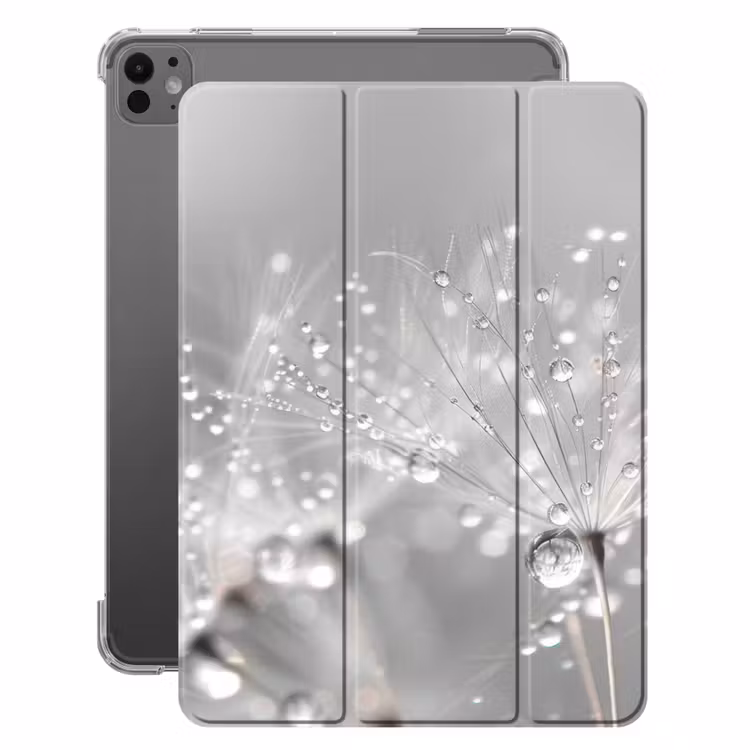 iPad-Hülle - Löwenzahn - Wassertropfen - Stilleben - Modern — 1