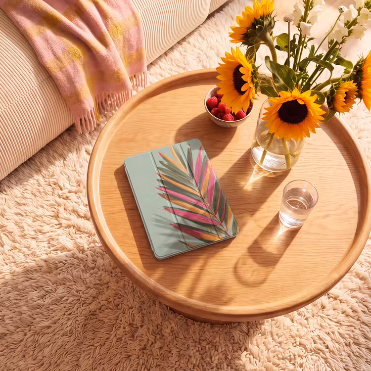 iPad-Hülle - Zweig - Blätter - Bunt - Schatten — 2