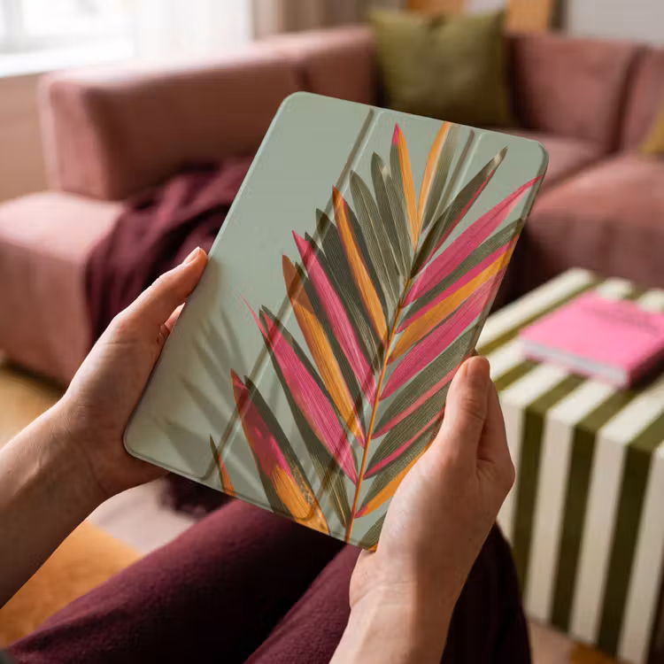iPad-Hülle - Zweig - Blätter - Bunt - Schatten — 4