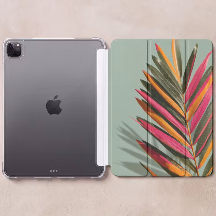 iPad-Hülle - Zweig - Blätter - Bunt - Schatten — 6