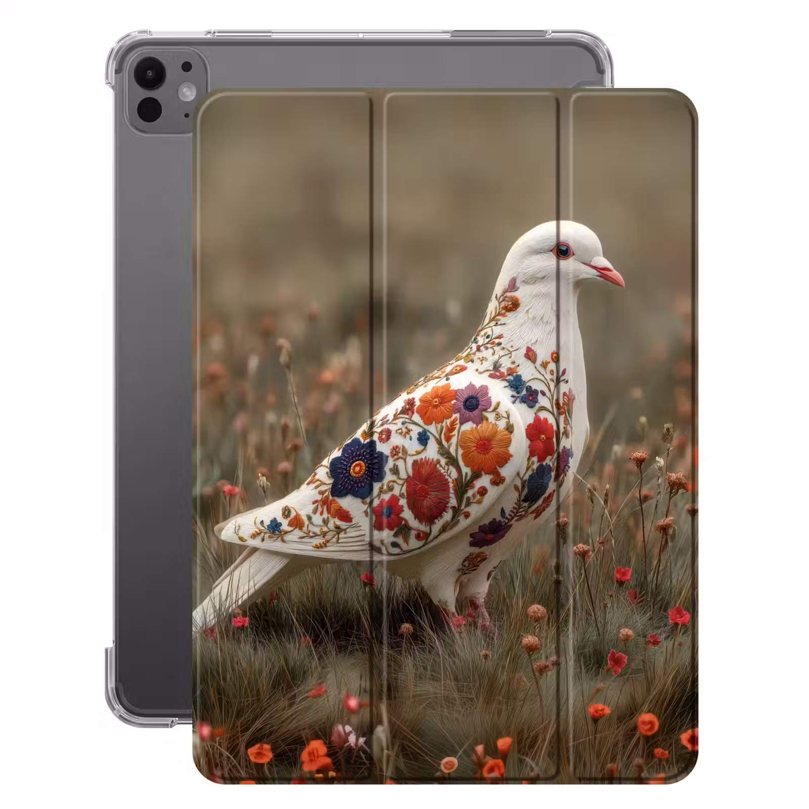 iPad-Hülle - Taube - Blumen - Natur — 1