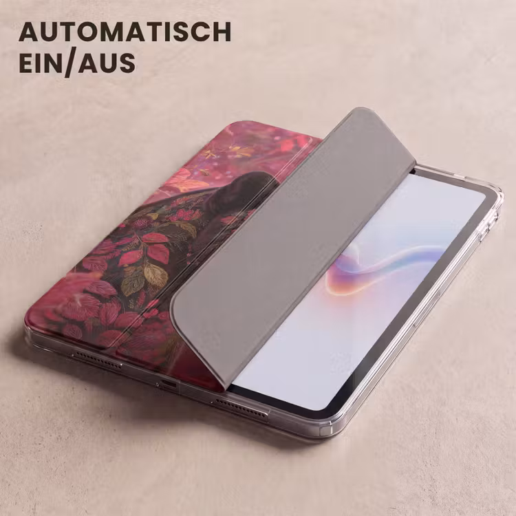 iPad-Hülle - Leopard - Blumen - Rosa — 5