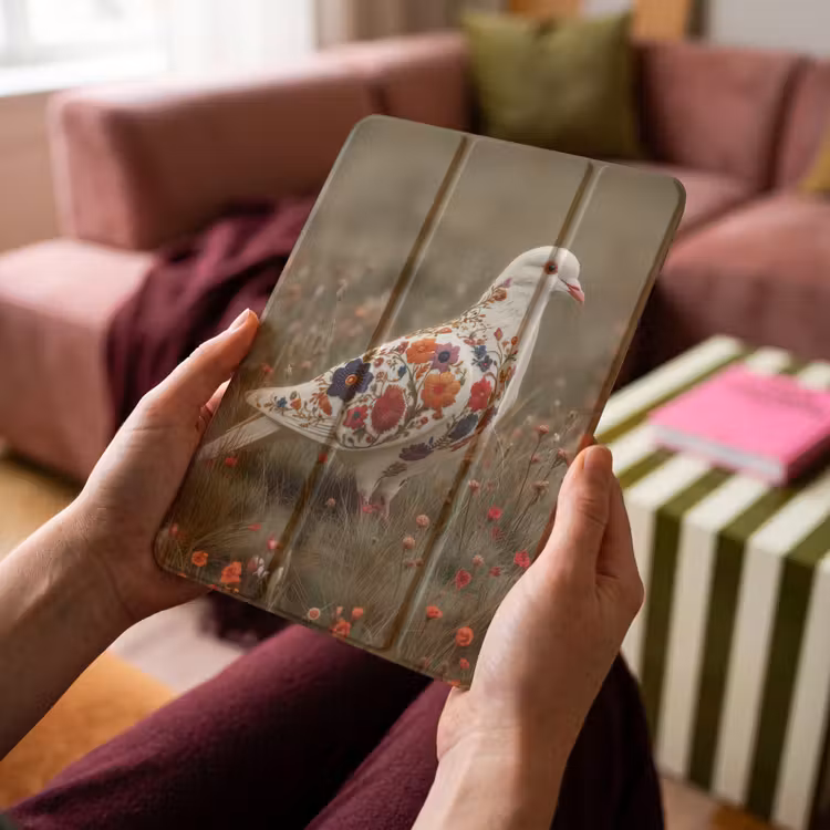 iPad-Hülle - Taube - Blumen - Natur — 4