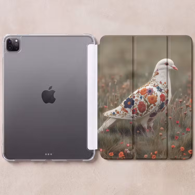 iPad-Hülle - Taube - Blumen - Natur — 6