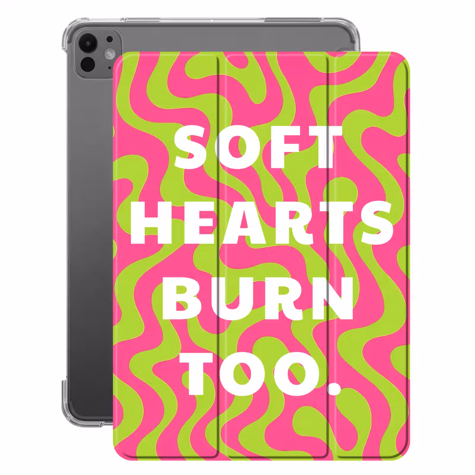 iPad-Hülle - Abstrakt - Zitat - Zentral - Rosa — 1