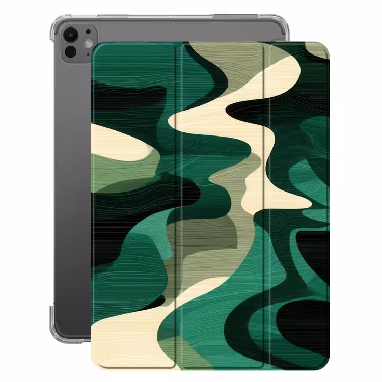iPad-Hülle - Abstrakt - Tarnfarbe - Grün — 1