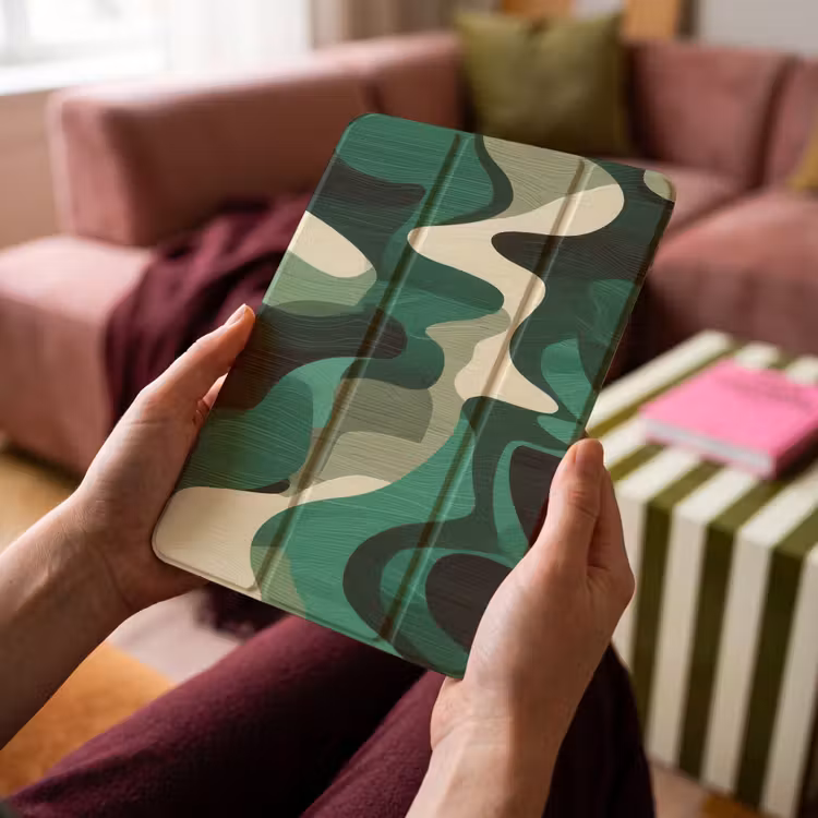 iPad-Hülle - Abstrakt - Tarnfarbe - Grün — 4