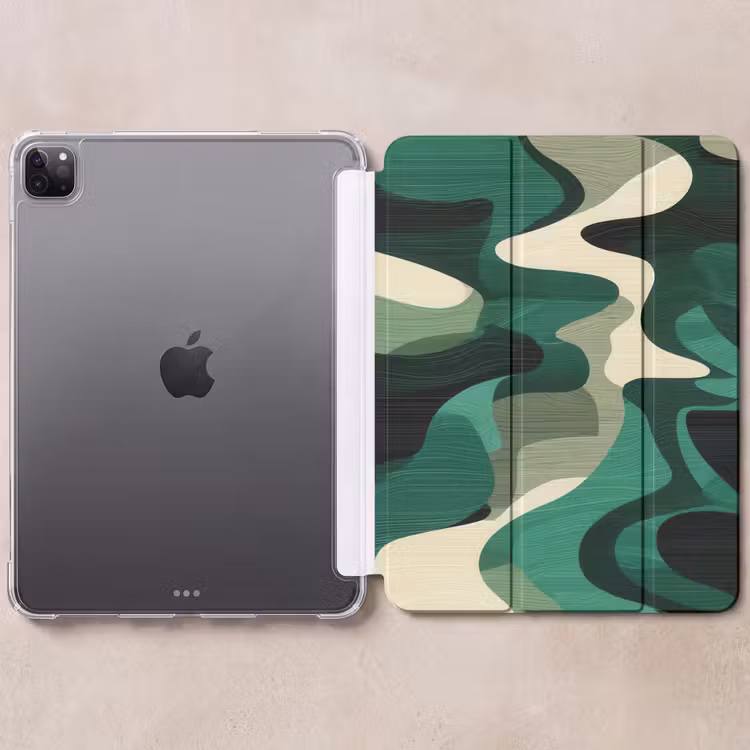 iPad-Hülle - Abstrakt - Tarnfarbe - Grün — 6