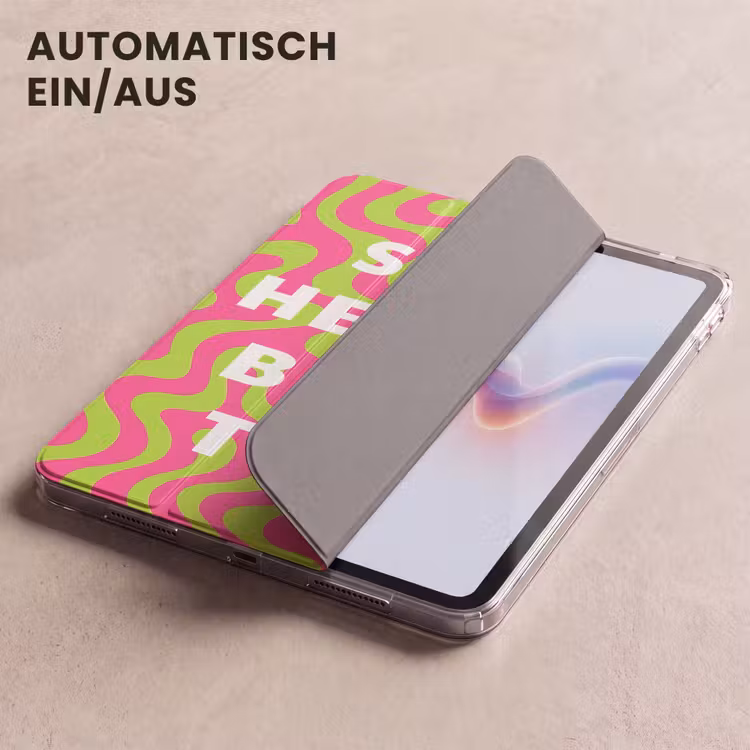 iPad-Hülle - Abstrakt - Zitat - Zentral - Rosa — 5