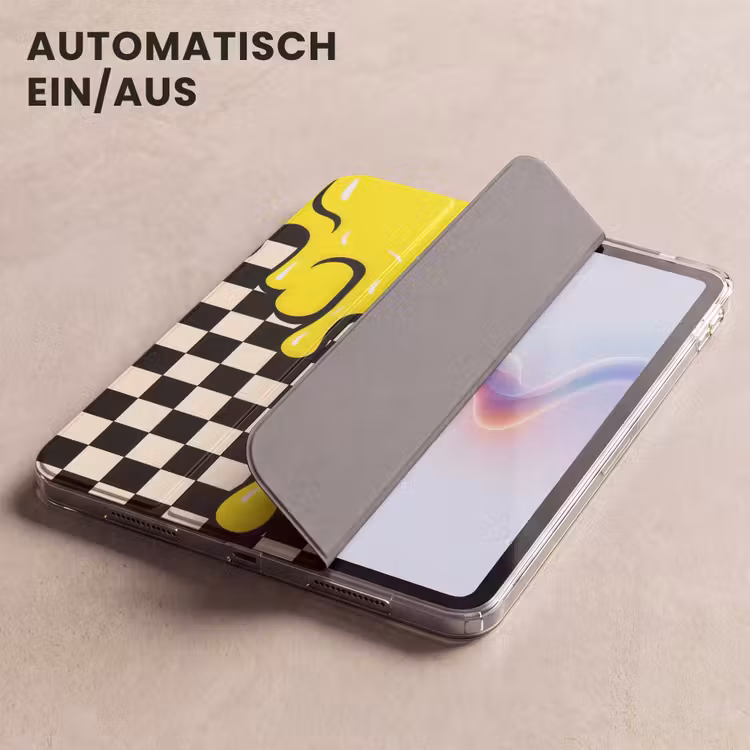 iPad-Hülle - Blockiert - Grafik - Flüssigkeit - Gelb — 5