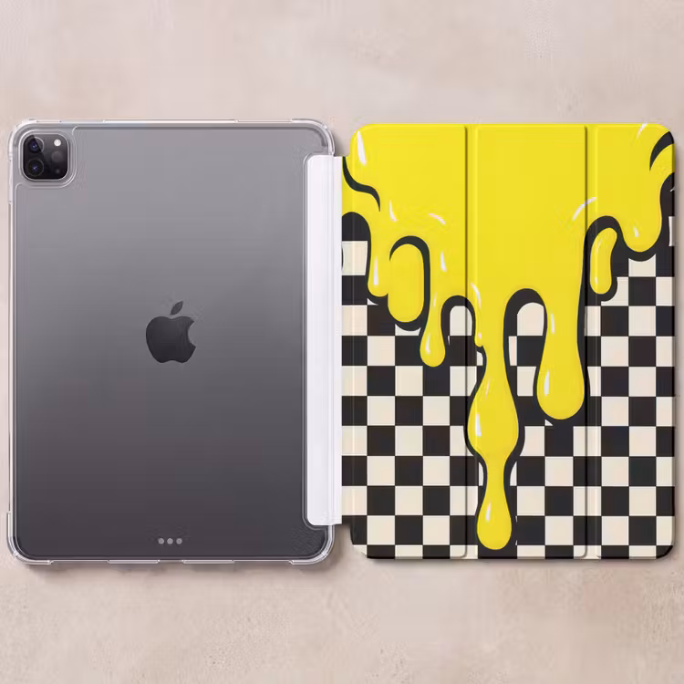 iPad-Hülle - Blockiert - Grafik - Flüssigkeit - Gelb — 6