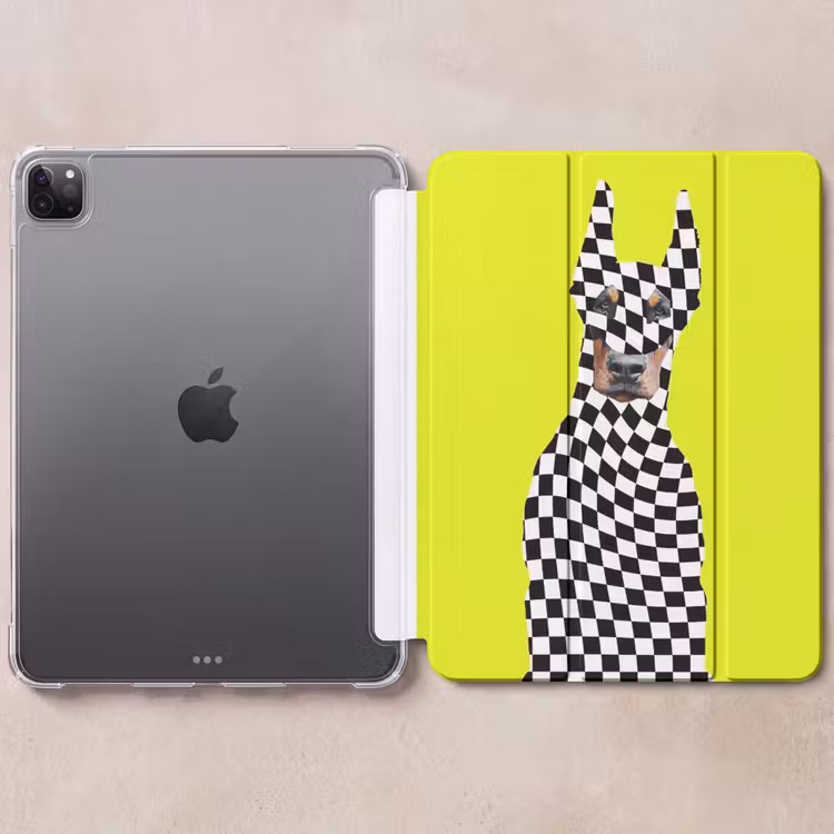 iPad-Hülle - Dobermann - Blockiert - Gelb — 6