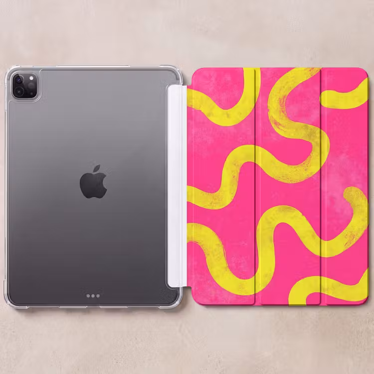 iPad-Hülle - Linie - Gelb - Abstrakt — 6