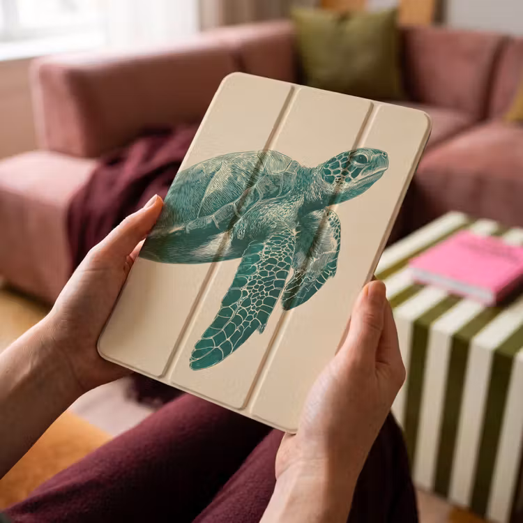 iPad-Hülle - Schildkröte - Elegant - Grün - Schild — 4