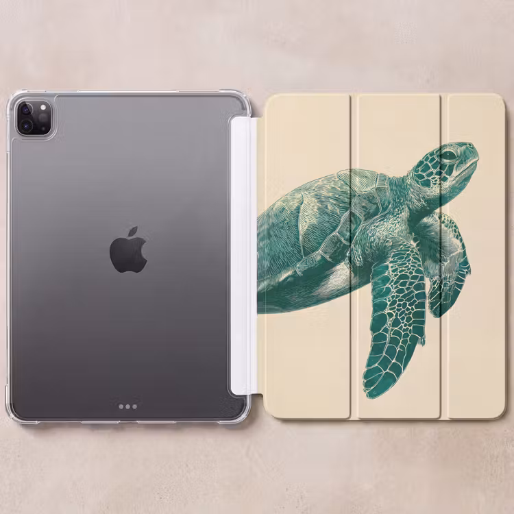 iPad-Hülle - Schildkröte - Elegant - Grün - Schild — 6