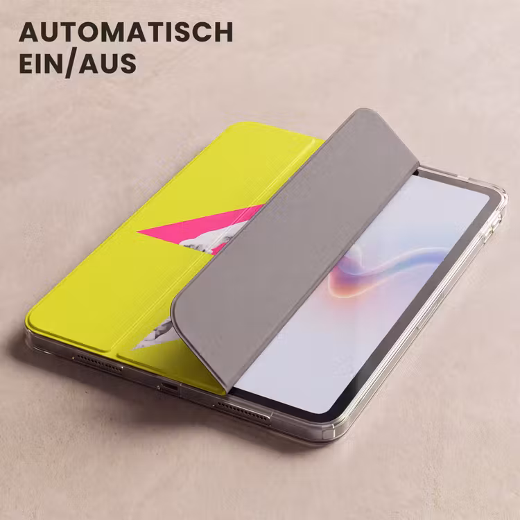 iPad-Hülle - Statue - Mann - Blitzschlag - Gelb — 5