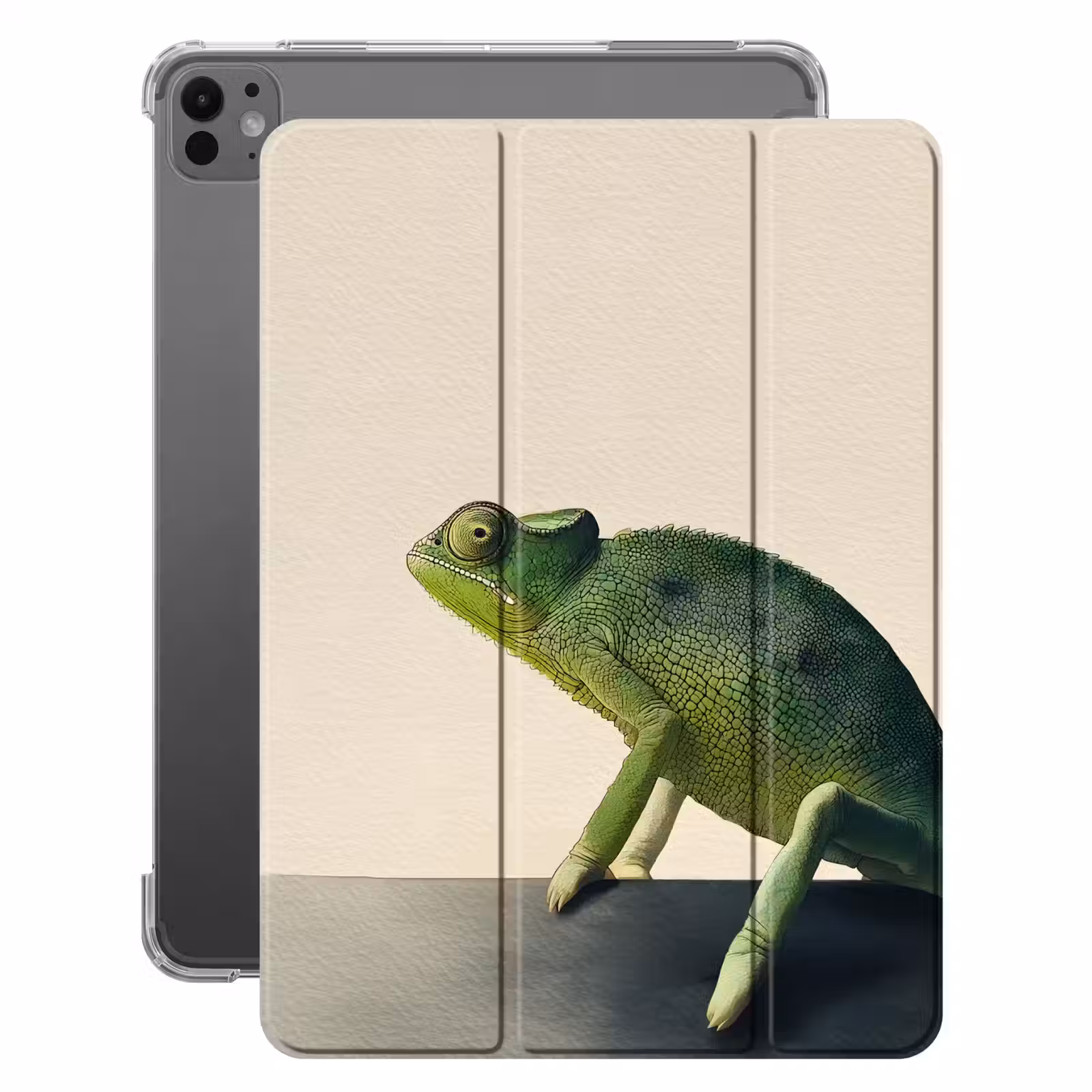 iPad-Hülle - Chamäleon - Grün - Minimalistisch — 1