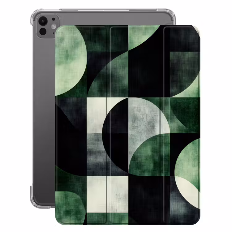 iPad-Hülle - Abstrakt - Grün - Formen — 1