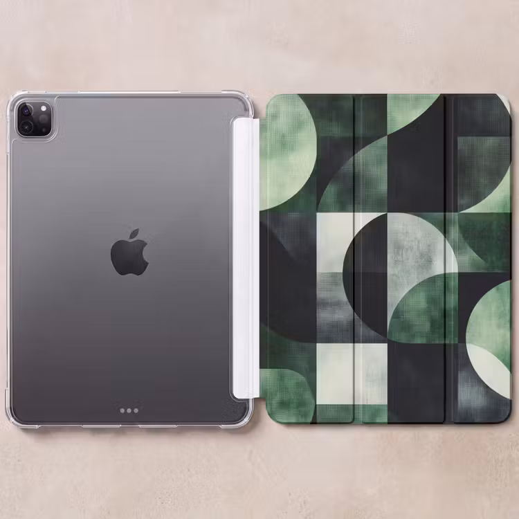 iPad-Hülle - Abstrakt - Grün - Formen — 6