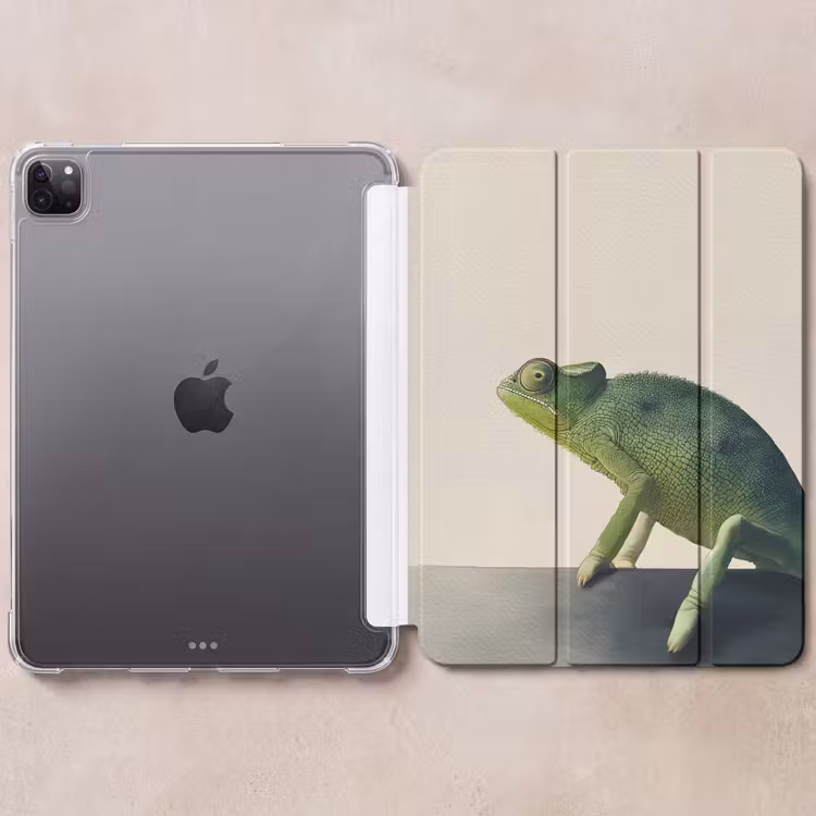 iPad-Hülle - Chamäleon - Grün - Minimalistisch — 6