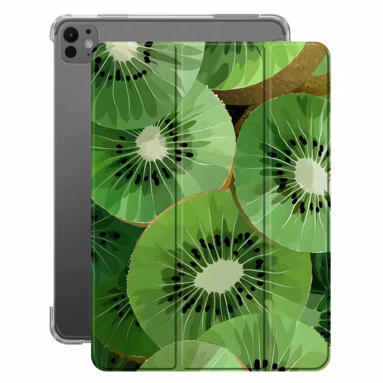 iPad-Hülle - Kiwi - Grün - Kerne — 1