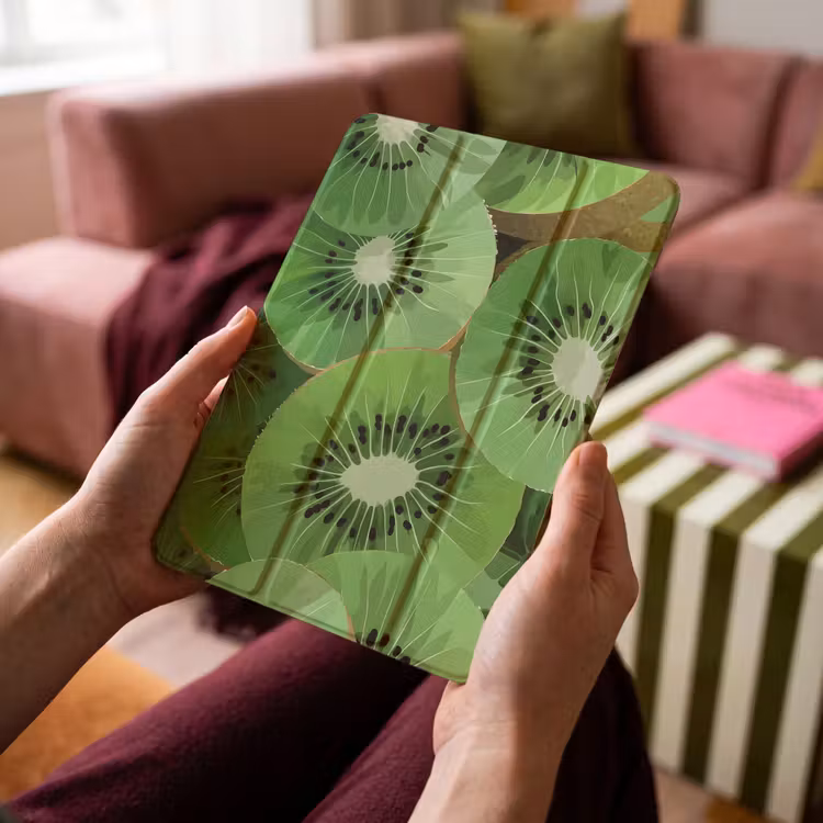 iPad-Hülle - Kiwi - Grün - Kerne — 4