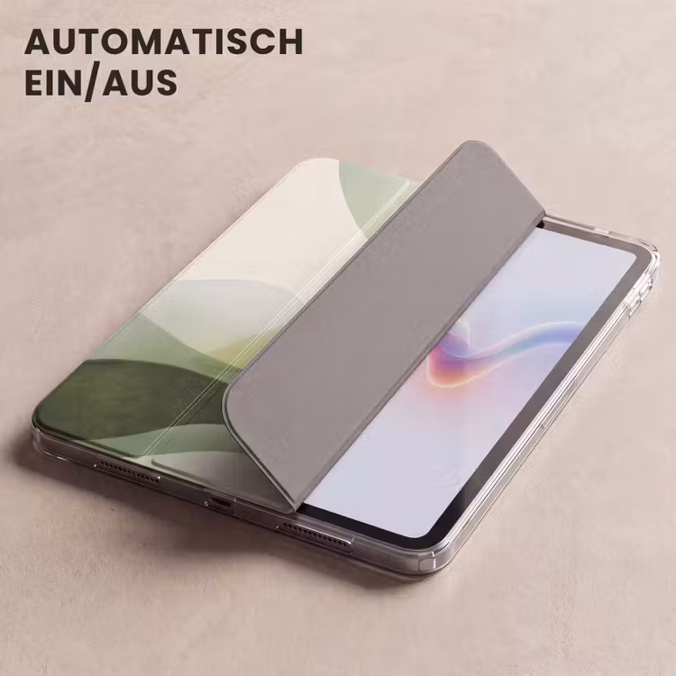 iPad-Hülle - Wellen - Abstrakt - Hellgrün - Ornamental — 5
