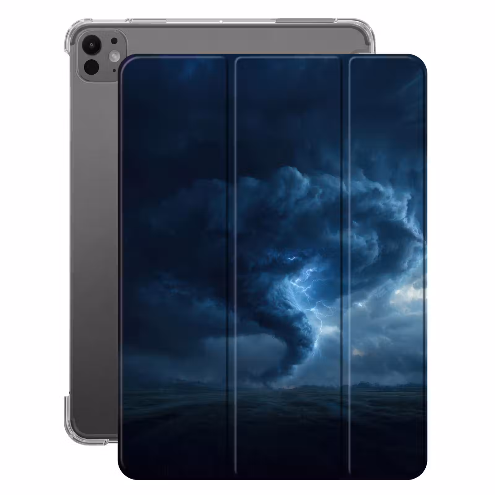 iPad-Hülle - Tornado - Dunkelheit - Wolken — 1