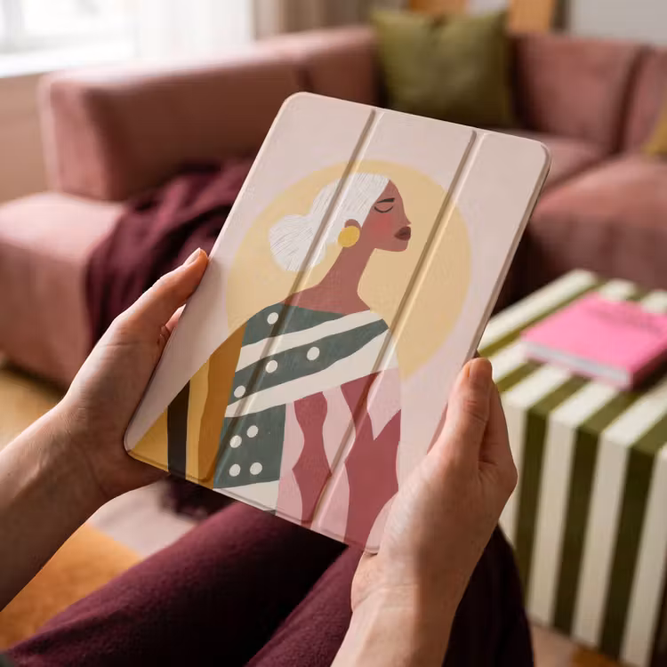 iPad-Hülle - Frau - Sonne - Bunt — 4