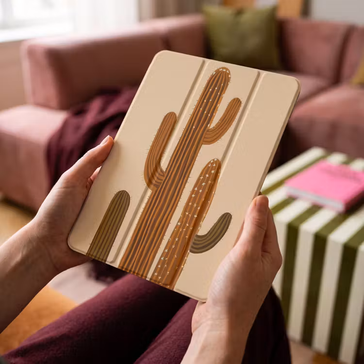 iPad-Hülle - Kaktus - Wüste - Sand - Braun — 4