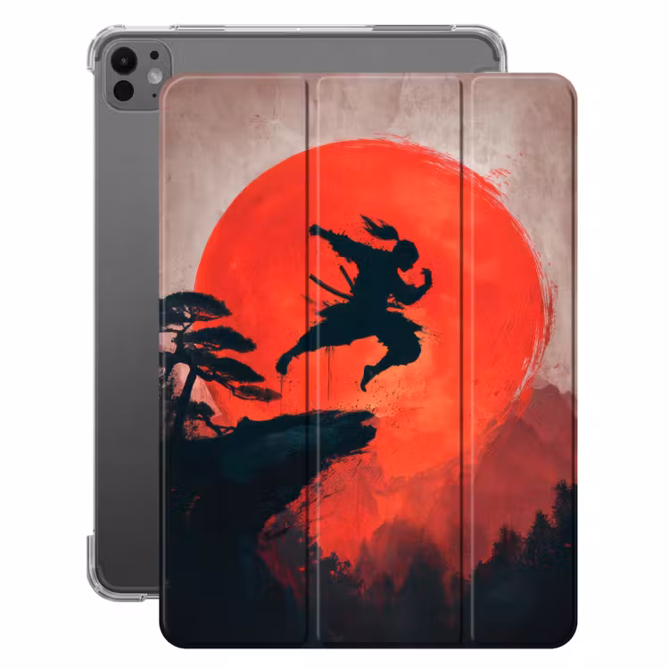 iPad-Hülle - Sonne - Krieger - Bäume - Berge — 1
