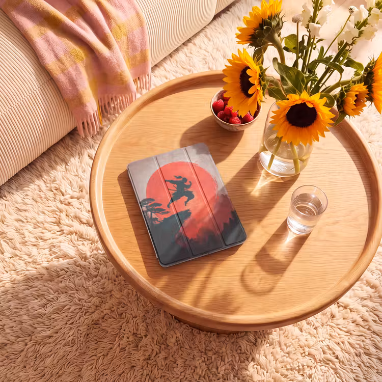 iPad-Hülle - Sonne - Krieger - Bäume - Berge — 2