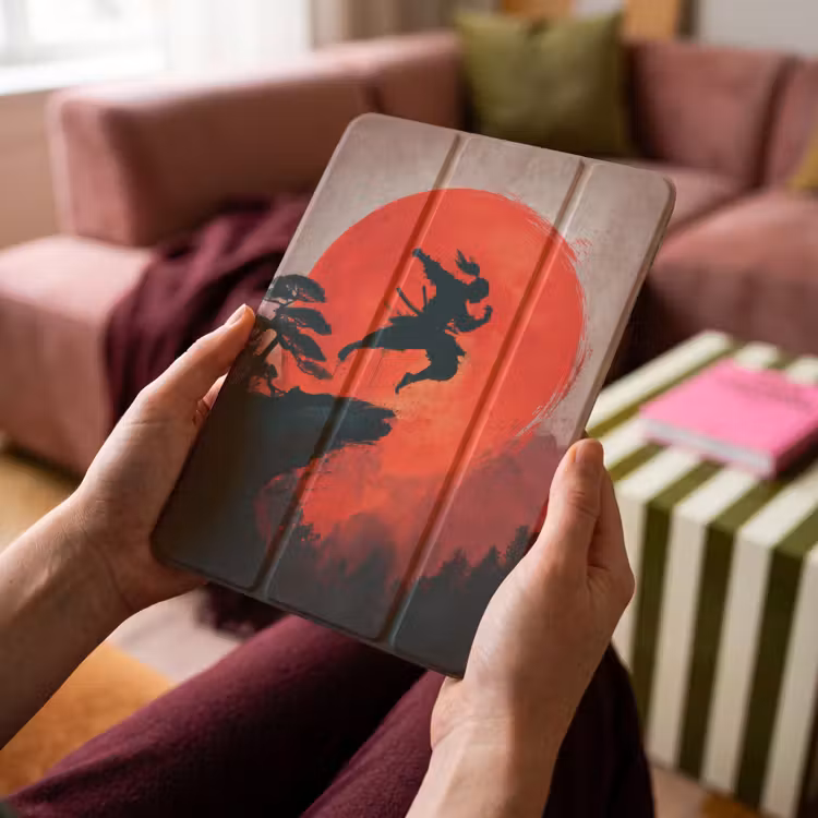 iPad-Hülle - Sonne - Krieger - Bäume - Berge — 4