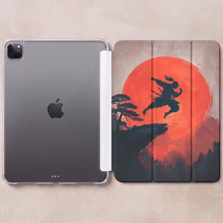 iPad-Hülle - Sonne - Krieger - Bäume - Berge — 6