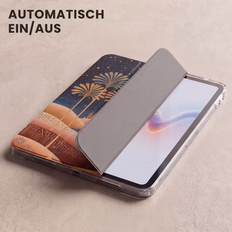 iPad-Hülle - Sternenhimmel - Palmen - Fluss — 5
