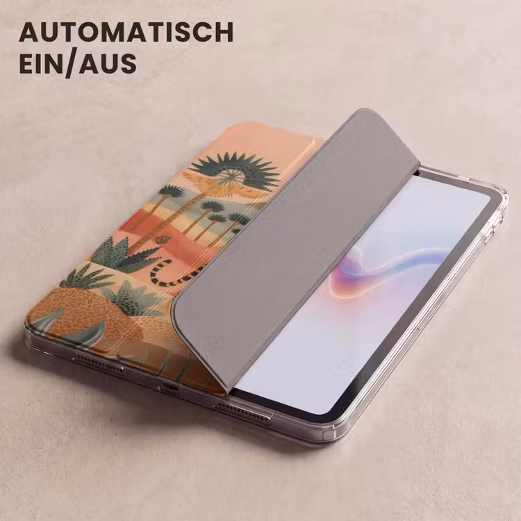 iPad-Hülle - Tiger - Palmen - Kaktus - Orange — 5