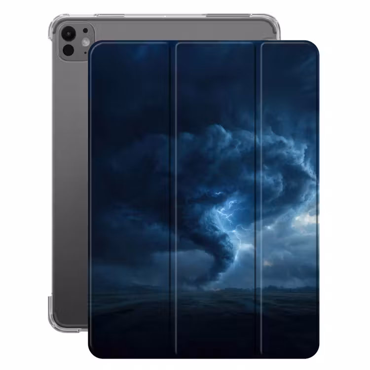 iPad-Hülle - Tornado - Dunkelheit - Wolken — 1