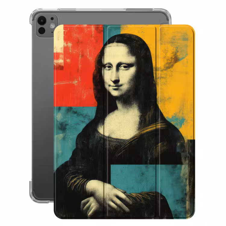 iPad-Hülle - Frau - Farbfelder - Klassische Malerei — 1