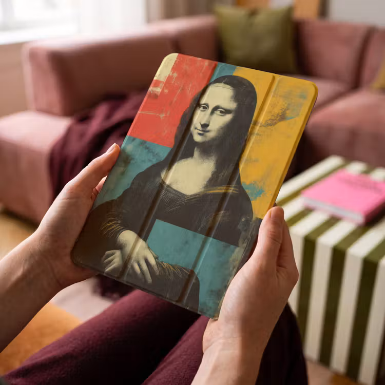 iPad-Hülle - Frau - Farbfelder - Klassische Malerei — 4