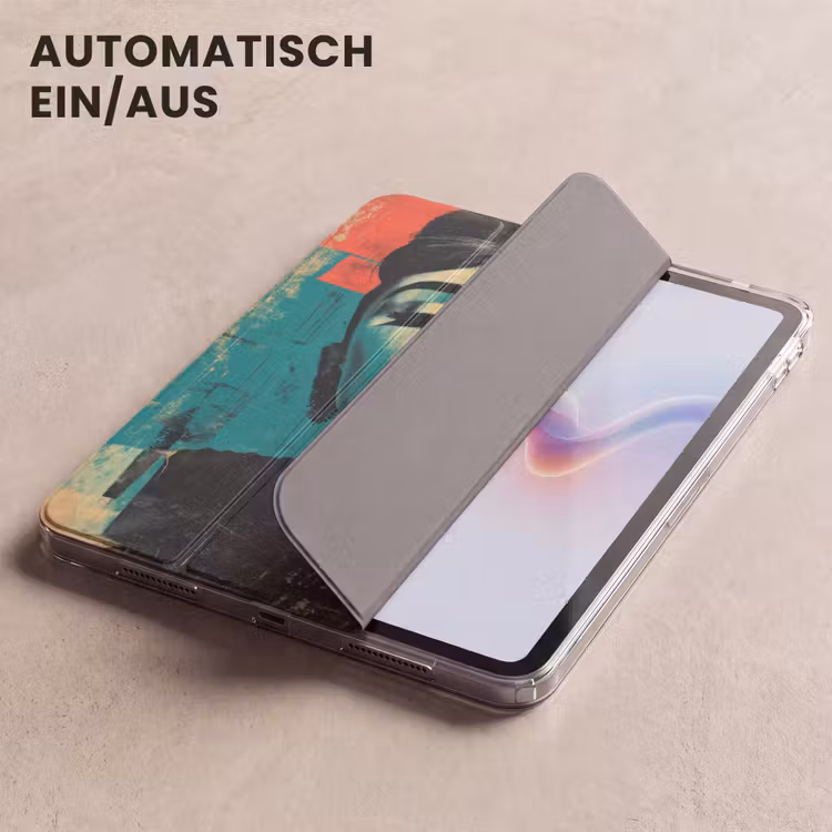 iPad-Hülle - Frau - Rote Lippen - Ausdrucksstark - Grafik — 5